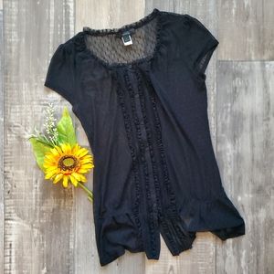 Express sheer top size M